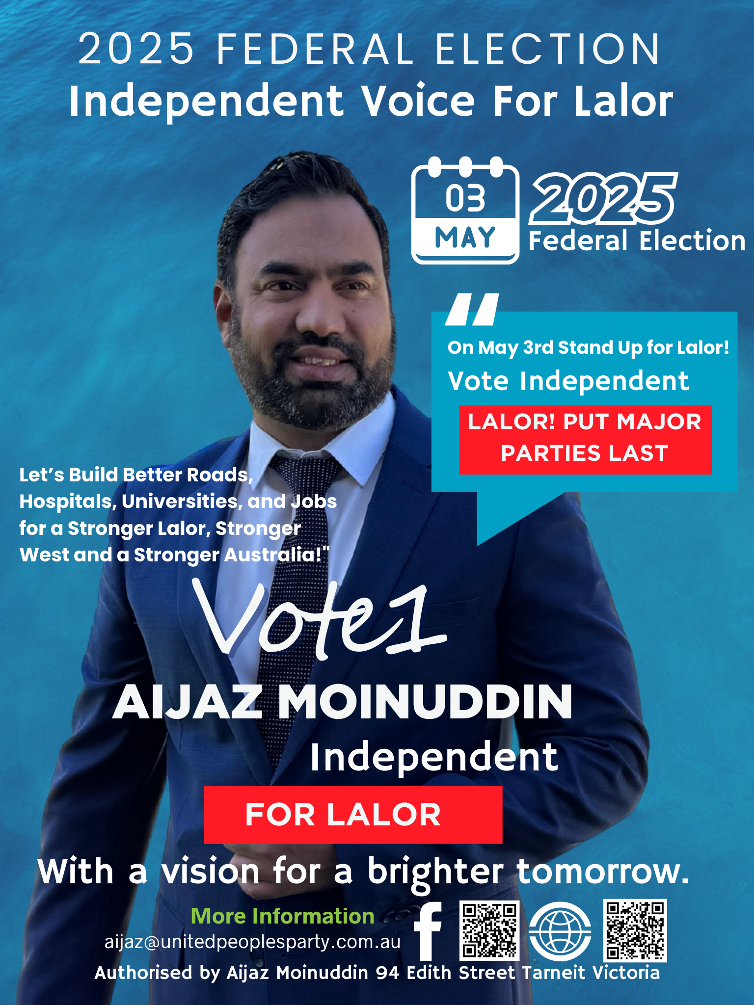 Aijaz Moinuddin for Lalor